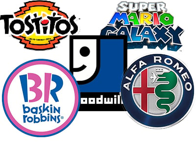 Some well known subliminal logos - Abricot