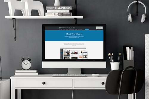 wordpress on desktop