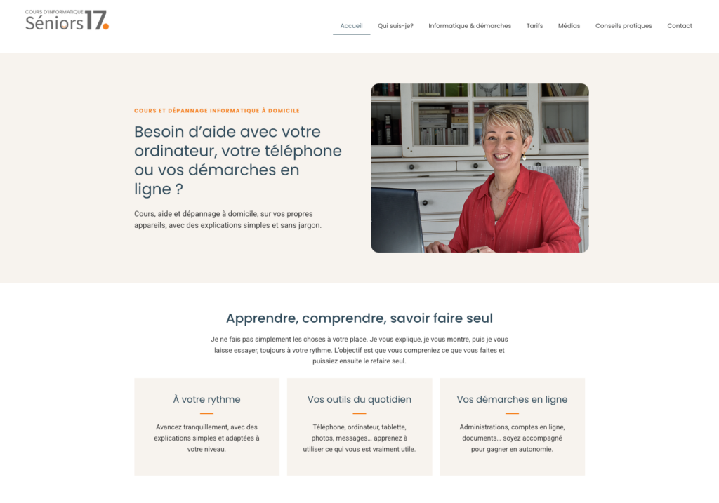 Cours Informatiques Séniors Website