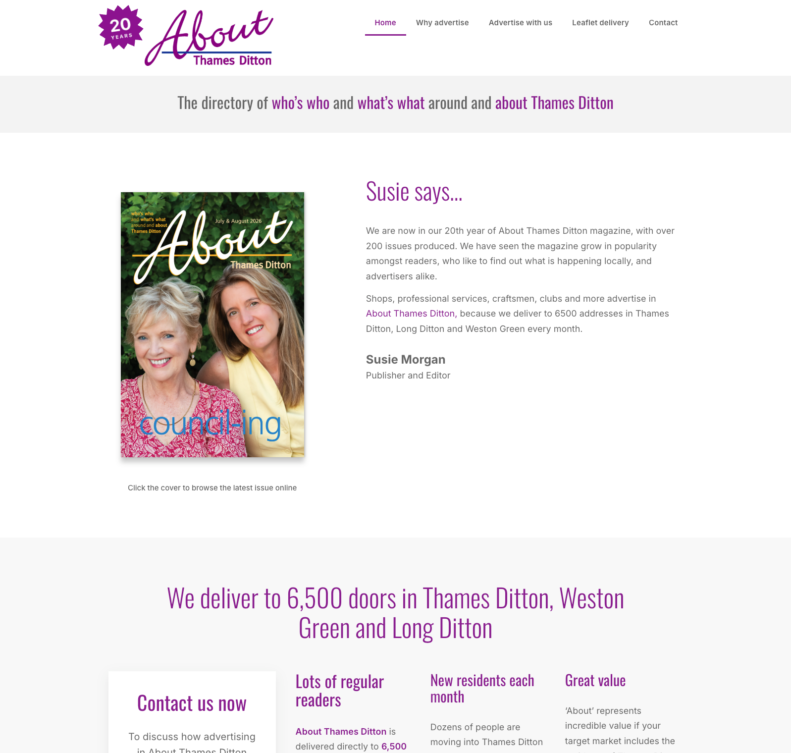 About Thames Ditton website