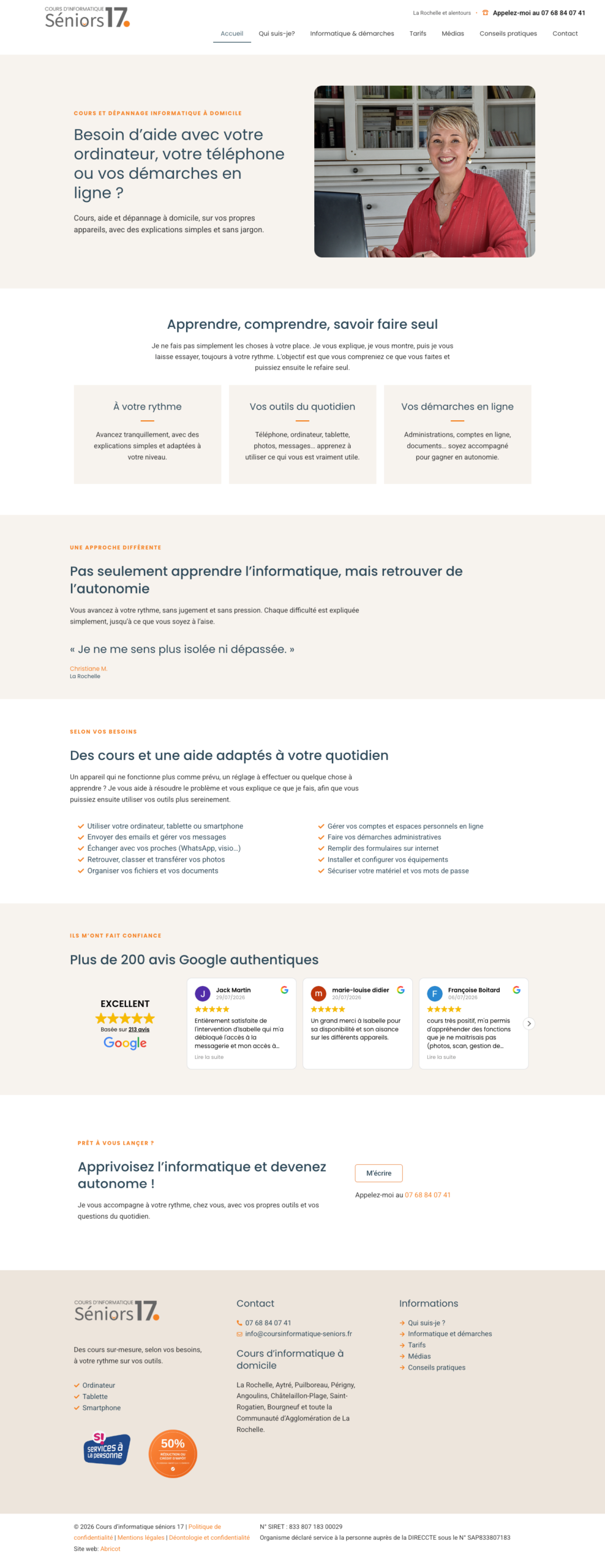 Cours informatique La Rochelle