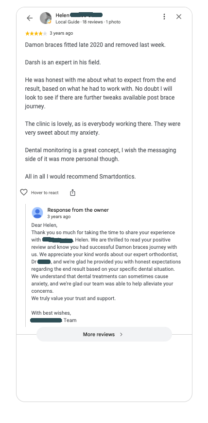 Google review